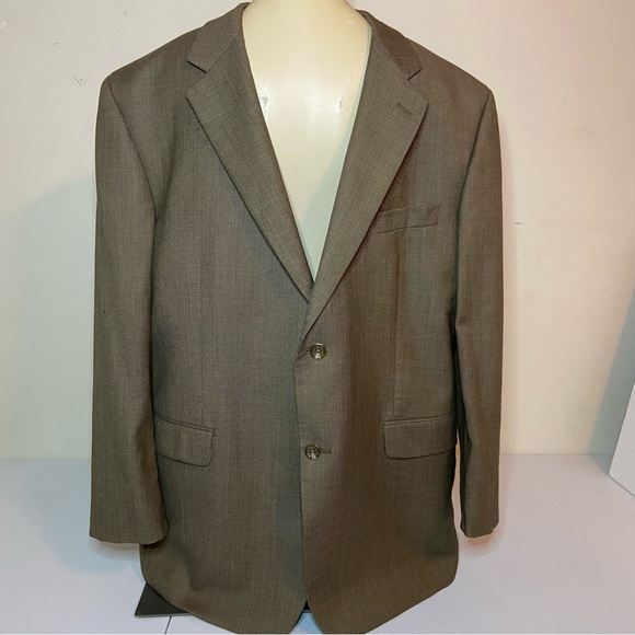 Ralph Lauren Brown Sport Coat with Notched Lapels 46R wool blend - Picture 1 of 7